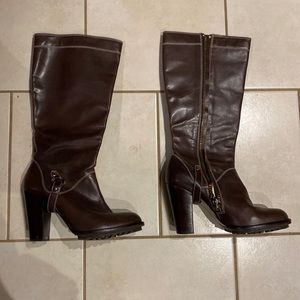 MK boots, dark drown, size 9, GUC